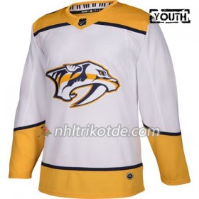 Nashville Predators Trikot Blank Adidas Weiß Authentic - Kinder